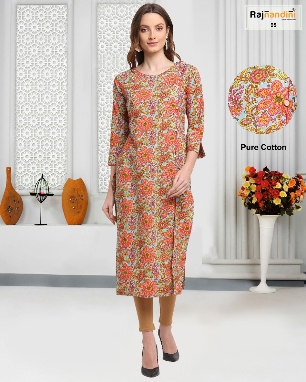 Rajnandini 30 Regular Casual Wear Jaipuri Cotton Printed Kurti Collection